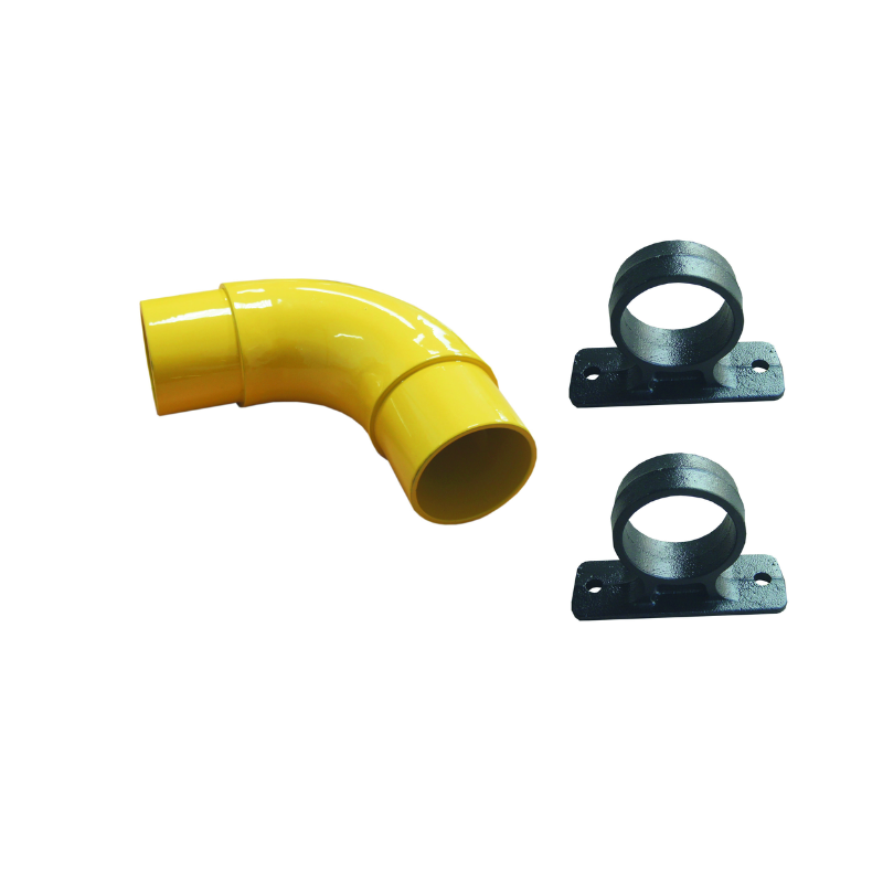 Angle 90 ° pour Angle pour butée de parking avec support