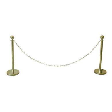 Kit poteaux tête boule avec chaine
