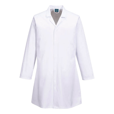 Blouse sans poches pour l’industrie alimentaire.