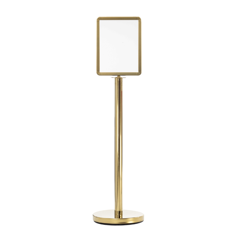 Poteau à corde avec panneau A4