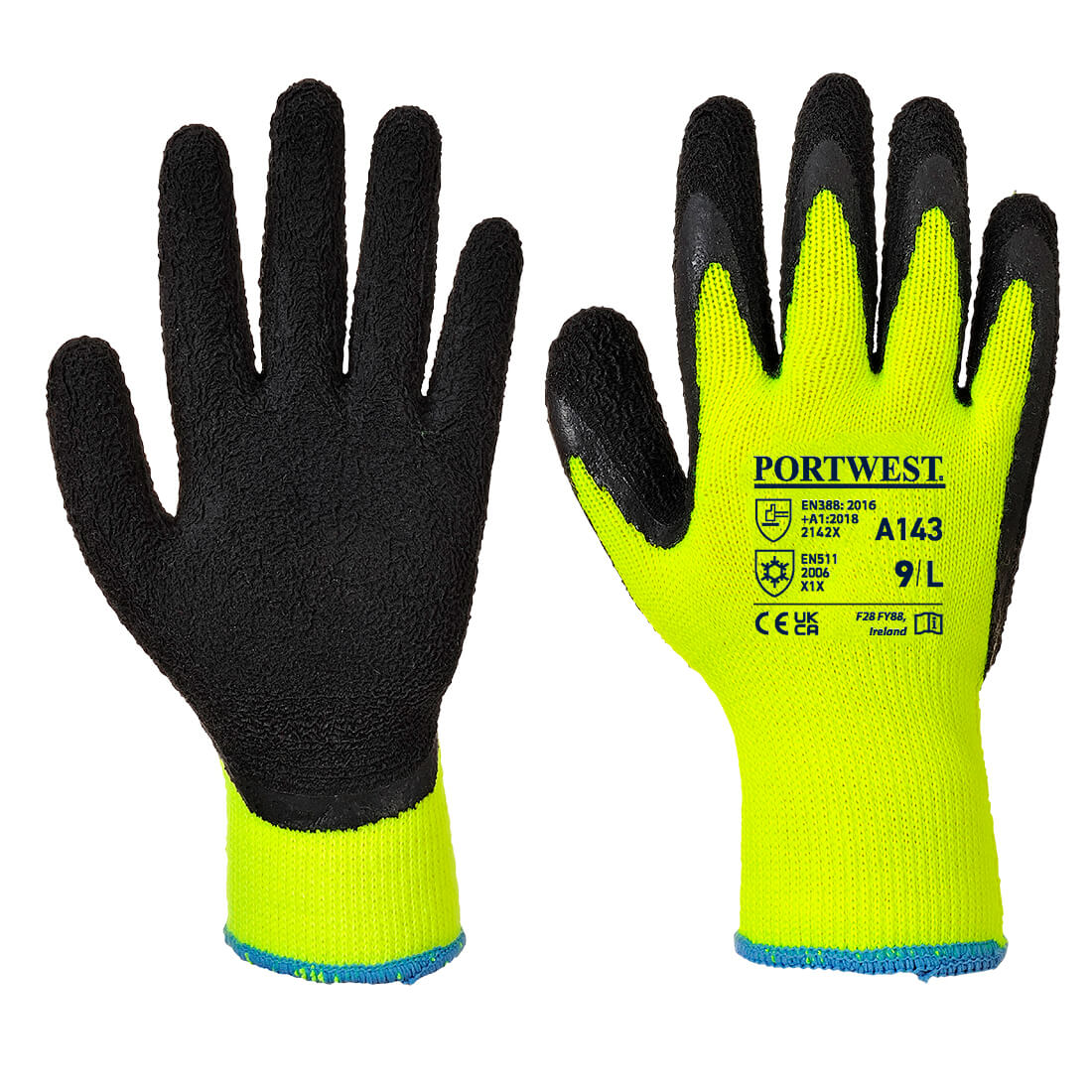 Gant thermique protection froid A143 Portwest (12 paires)
