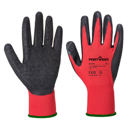 Gant Latex Flex Grip A174 Rouge/Noir Taille S à XXL Portwest