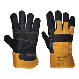 Gant Docker Cuir A200 Jaune Taille XL Portwest