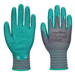 Gant Grip A313 Nitrile Sablé Texturé Gris Taille S-XXL Portwest