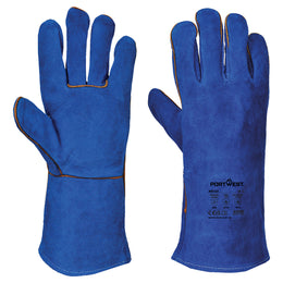 Gant Soudeur Croûte de Cuir A510 Bleu Taille M-XL Portwest