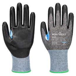 Gant Anti-Coupures CS D18 PU A642 Gris/Noir Taille XS-XXL Portwest