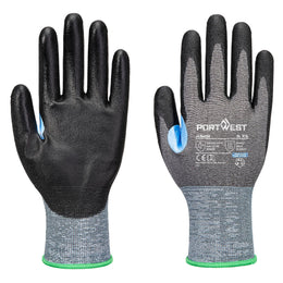 Gant Anti-Coupures CS D21 PU A649 Gris/Noir Taille XS-XXL Portwest