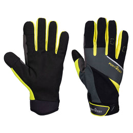Gant Anti-Coupure A774 Noir/Jaune Taille S-XXL Portwest