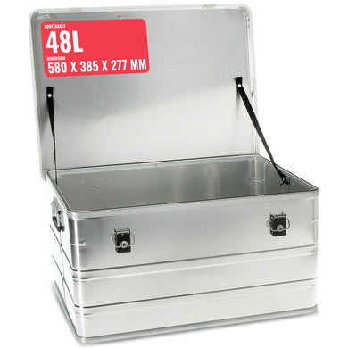 Malle aluminium avec coins de 29L à 425L