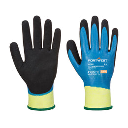 Gant Aqua Cut Pro Coupure D AP50 Bleu/Noir Taille S-XXXL Portwest