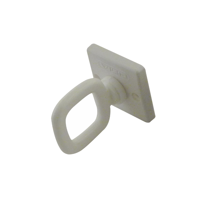 Crochet plastique fermé sur platine