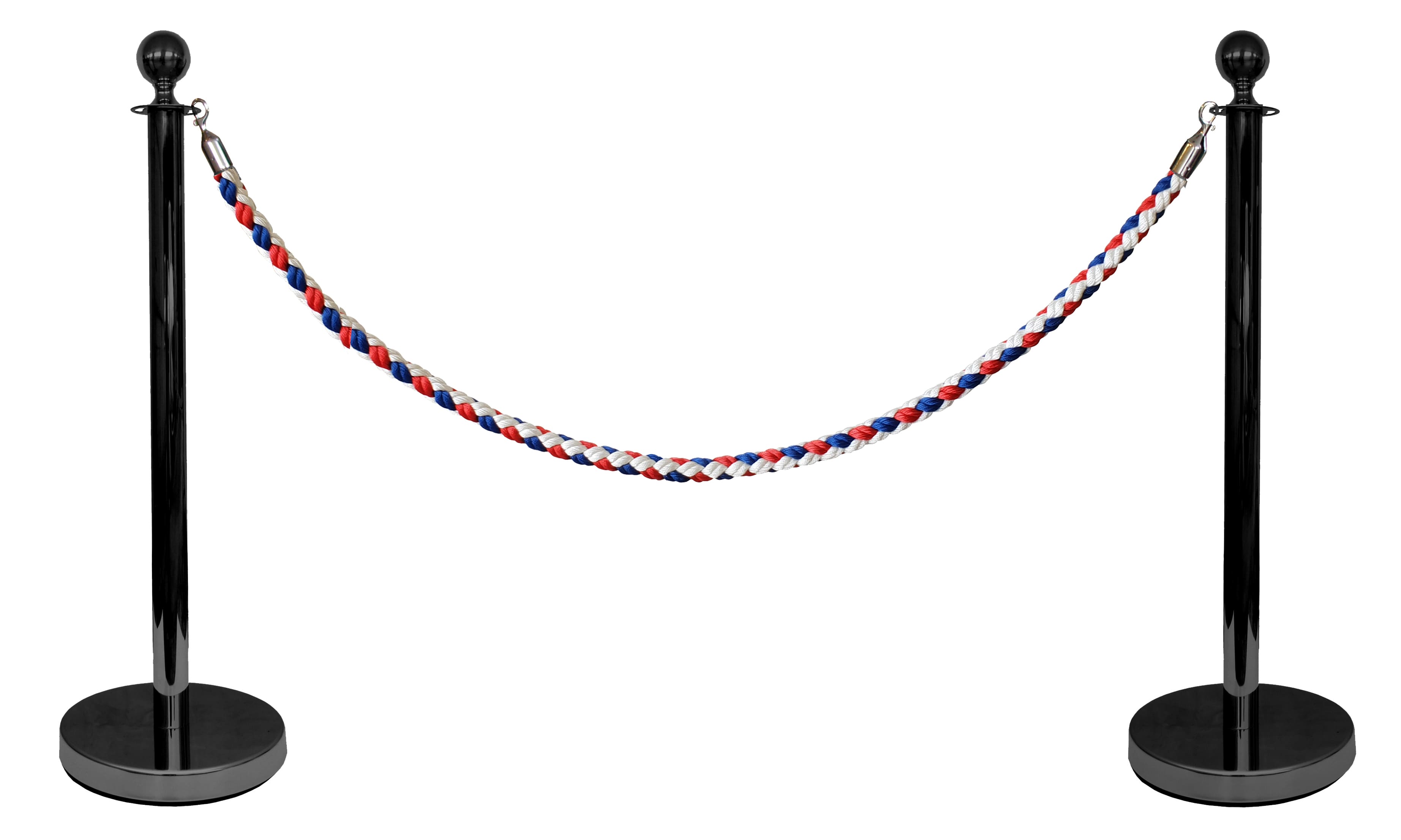 Kit poteau acier avec corde 2m