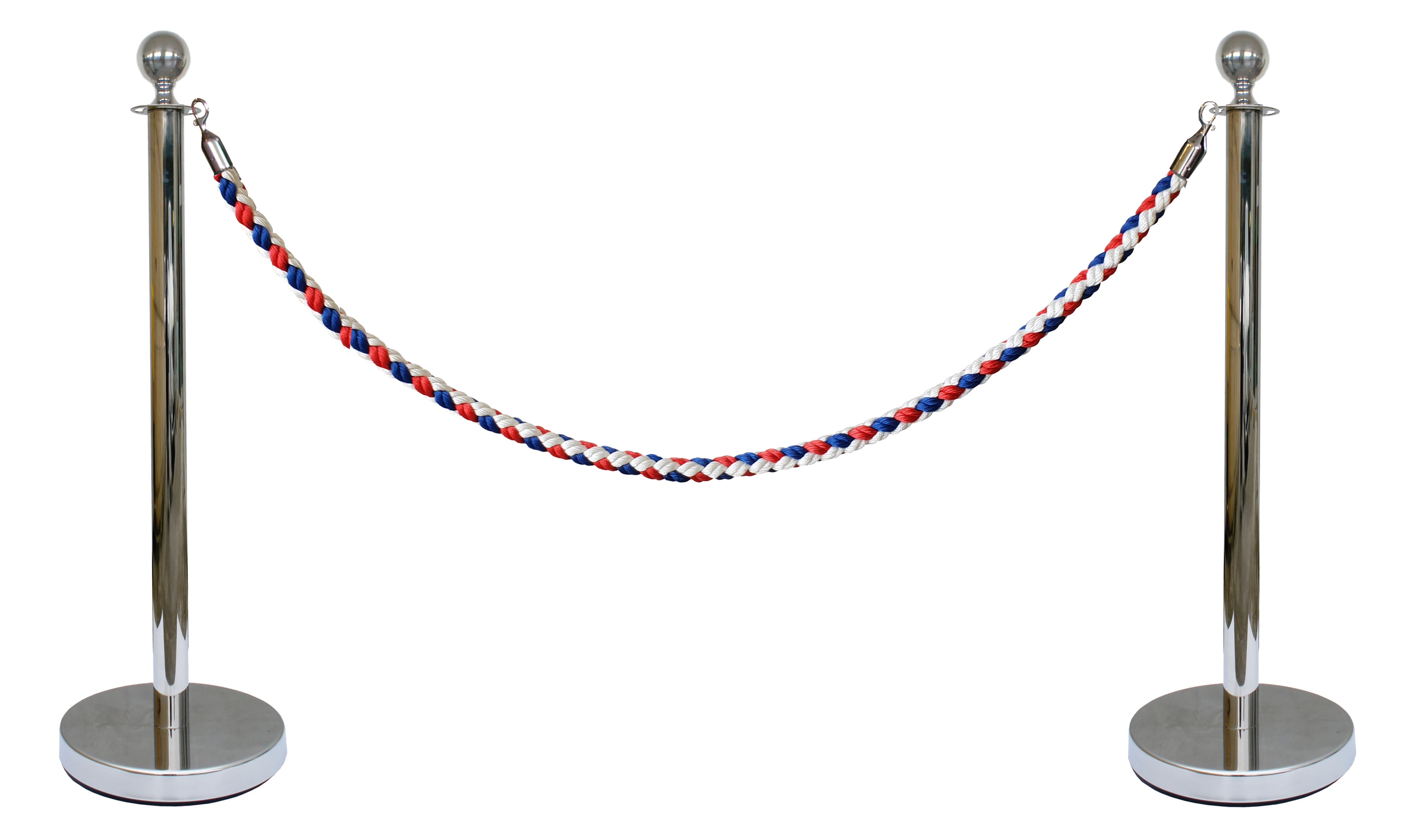 Kit poteau acier avec corde 2m