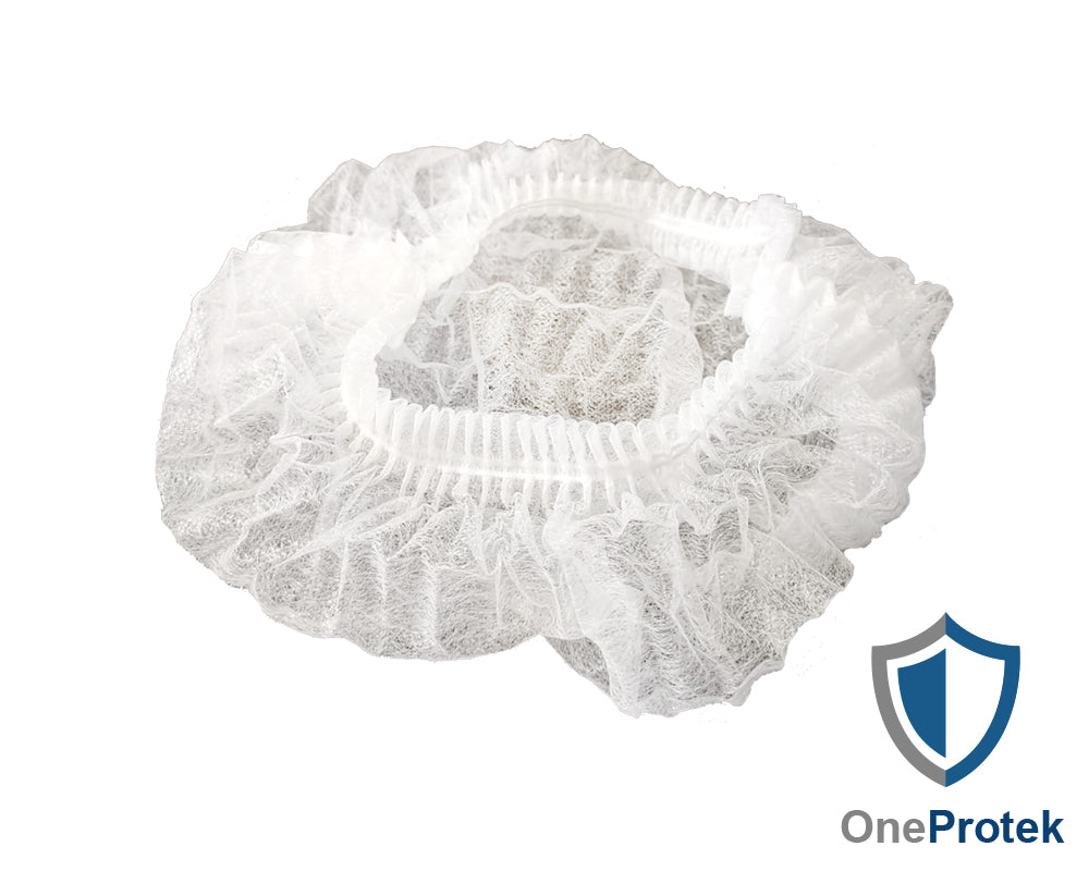 ONEPROTEK Charlottes Jetables Double Élastique – Carton de 20 sachets de 100