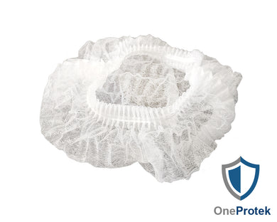 ONEPROTEK Charlottes Jetables Double Élastique – Carton de 20 sachets de 100