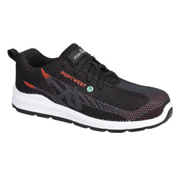 Basket Eco Fly Composite S1PS FC06 Noir/Bleu Taille 36-48 Portwest