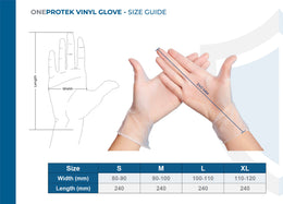 Gants d'examen Vinyle Transparents 5 g – Carton de 10 boîtes de 100