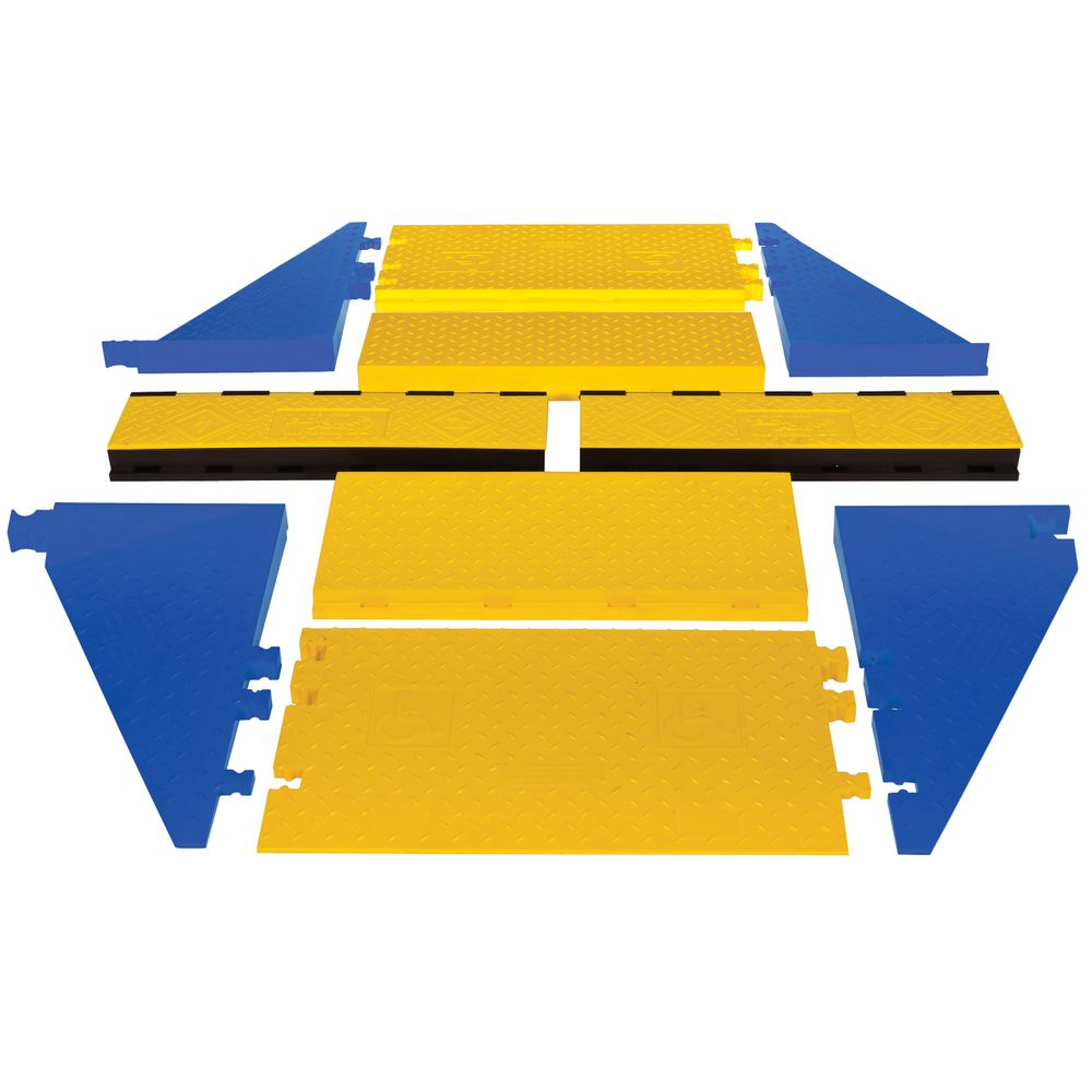 Kit passe-câble Yellow Jacket® AMS® 3 canaux avec rampes ADA – Checkers