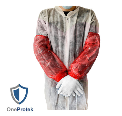 ONEPROTEK Manchettes de Protection Jetables 45 cm – Carton de 20 sachets de 100