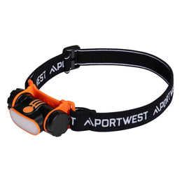 Lampe Frontale Rechargeable USB LED PA70 Noir Portwest