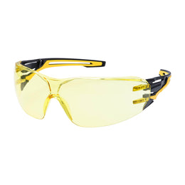 Lunette de Protection Enveloppante Anthracite Ambre Portwest PR01
