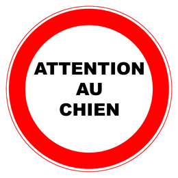 Panneau PVC adhésif rond Ø 280 mm - signalisation chantier, entrepôt et ERP, conforme NF