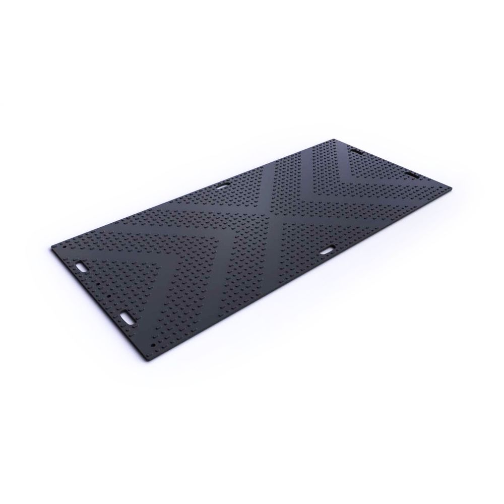 Plaque de roulage EuroMat® 2,41 x 1,20 m, jusqu'à 120 t – Checkers
