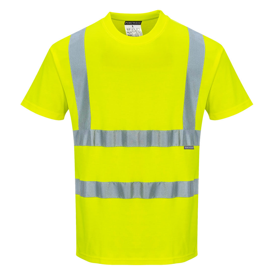 T-Shirt Coton Confort Manches Courtes Bande Propreté