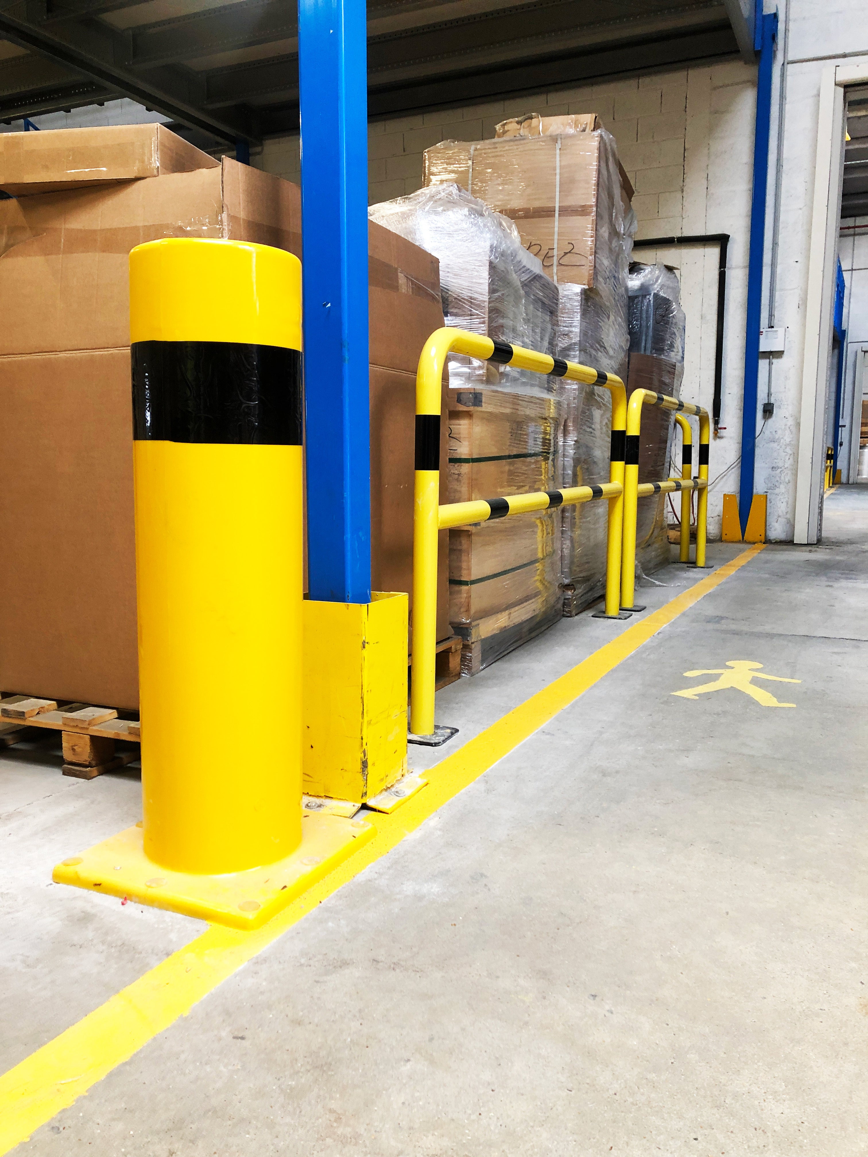 Poteau de protection à mémoire de forme en Polyuréthane - diametre 270mm - tête plate