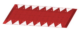 Plateau ralentisseur rouge sans passage piétons