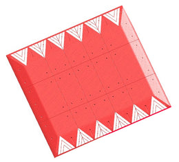 Plateau ralentisseur rouge sans passage piétons