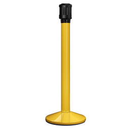Poteau de guidage récepteur extérieur acier – 3 sangles 100mm, trou fileté, base lestée ou roulettes