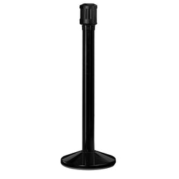 Poteau de guidage récepteur extérieur acier – 3 sangles 100mm, trou fileté, base lestée ou roulettes