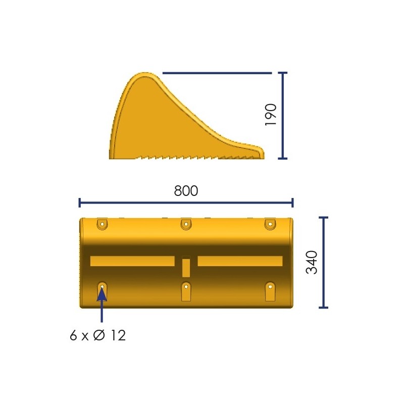 Butée en caoutchouc poids lourds et chariots élévateurs