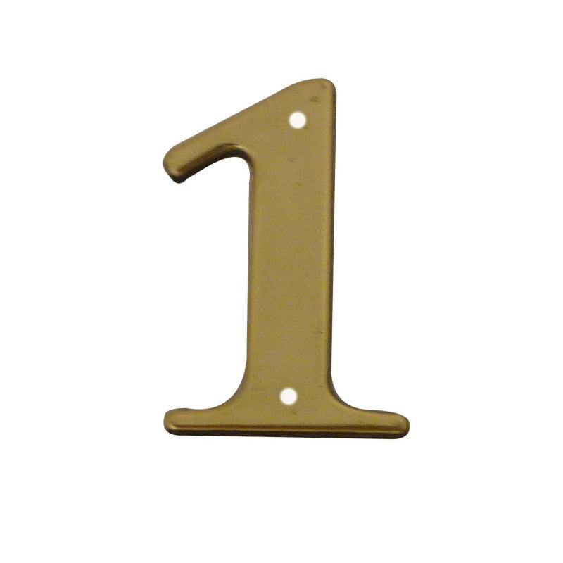 Chiffre à clouer laitonné