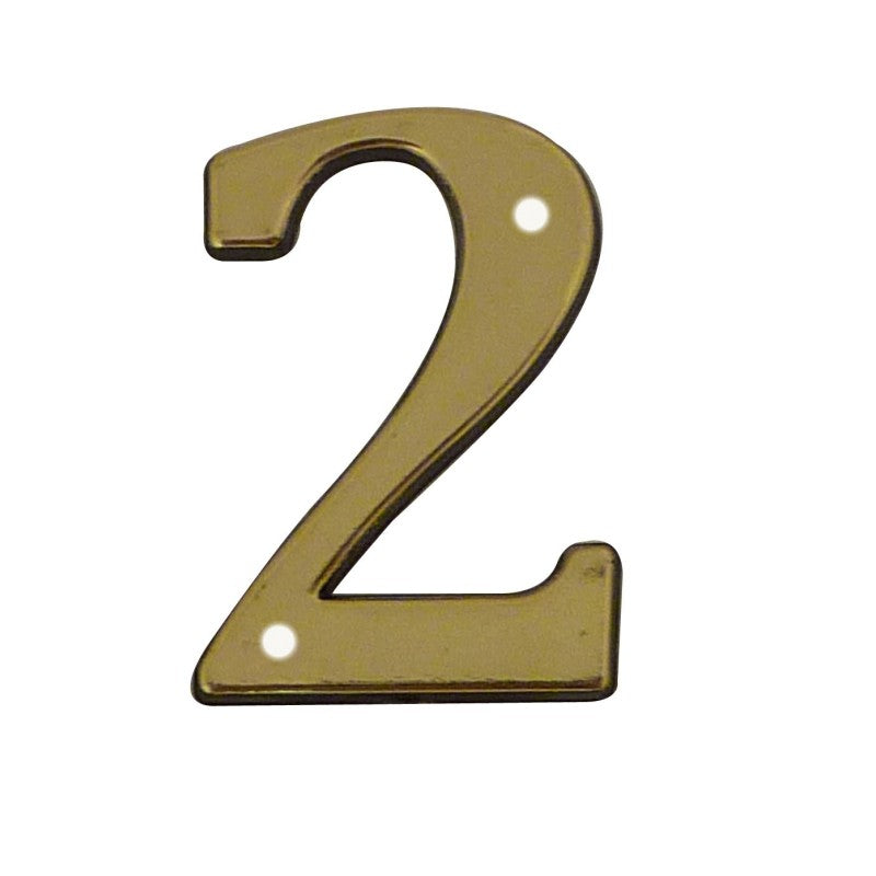 Chiffre à clouer laitonné