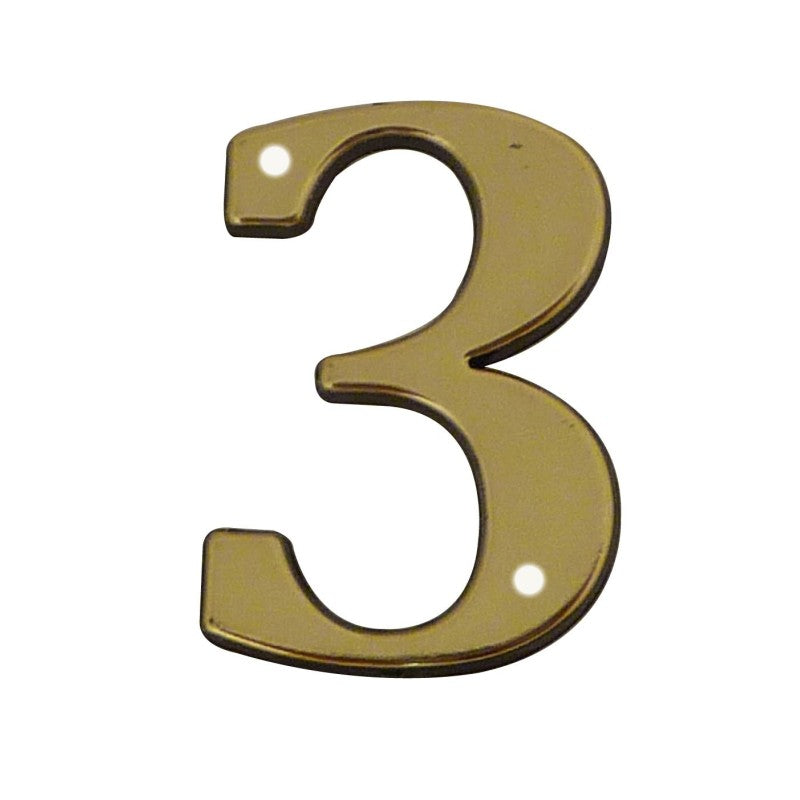 Chiffre à clouer laitonné