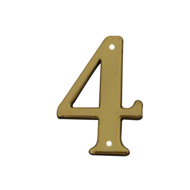 Chiffre à clouer laitonné