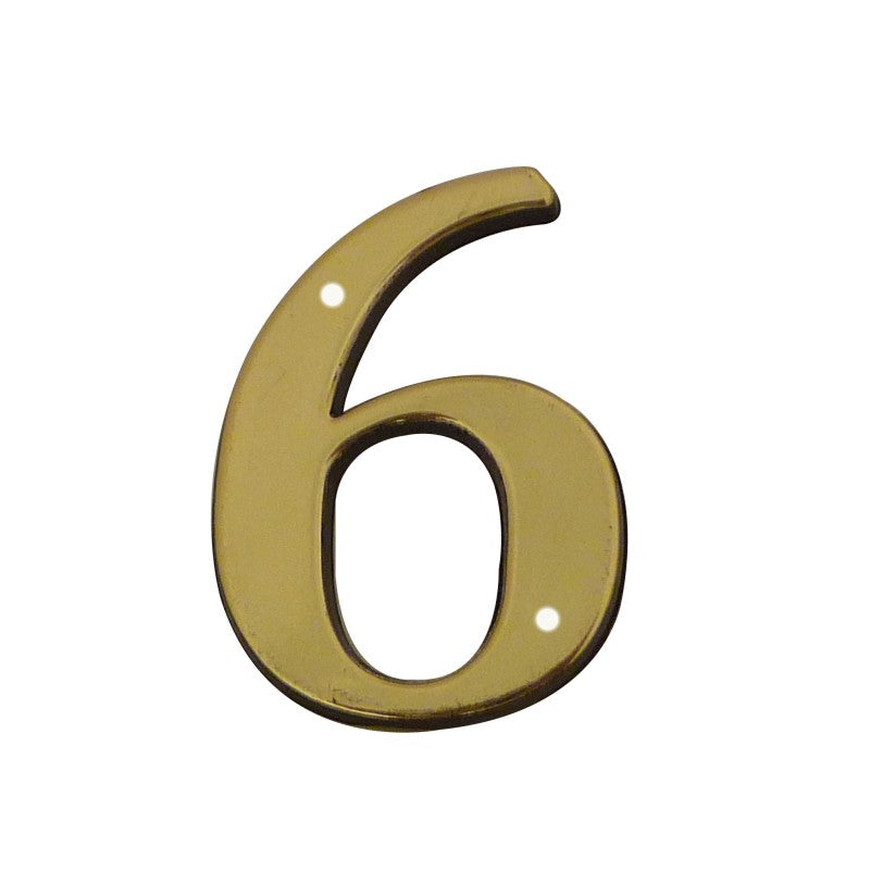 Chiffre à clouer laitonné