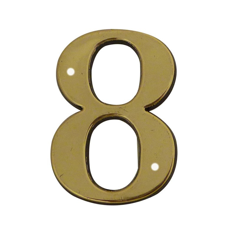 Chiffre à clouer laitonné