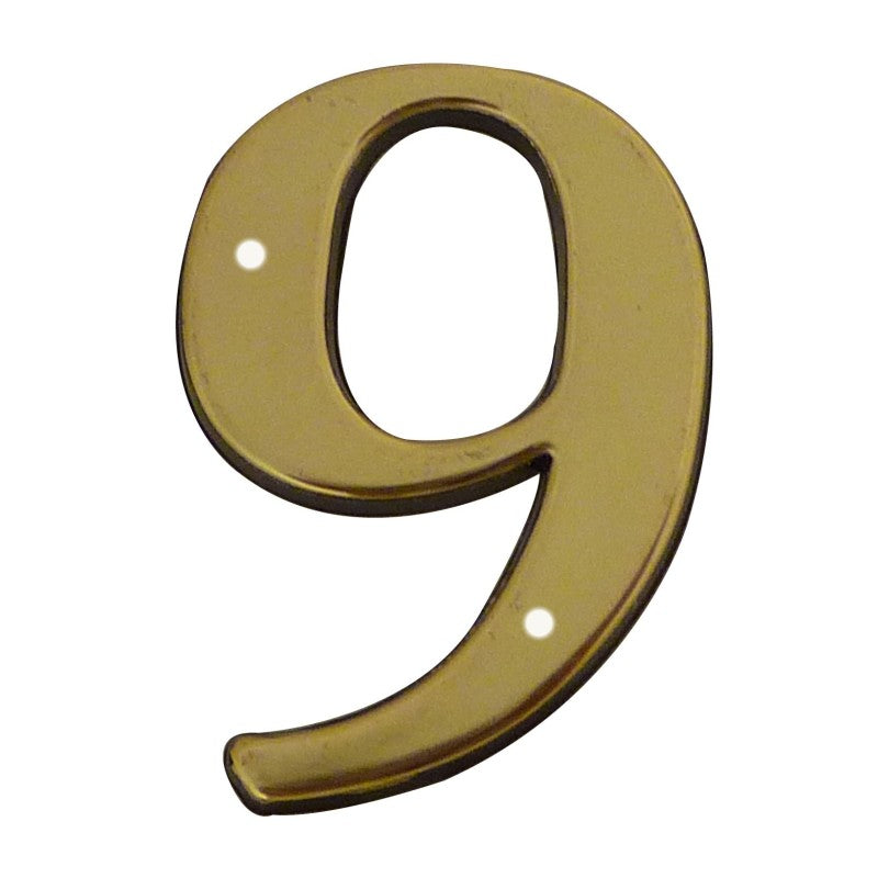 Chiffre à clouer laitonné