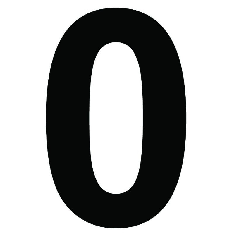 Chiffre autocollant noir