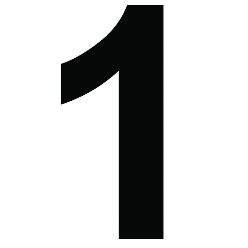 Chiffre autocollant noir