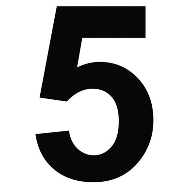 Chiffre autocollant noir