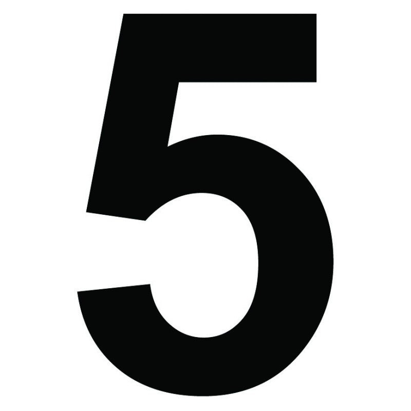 Chiffre autocollant noir