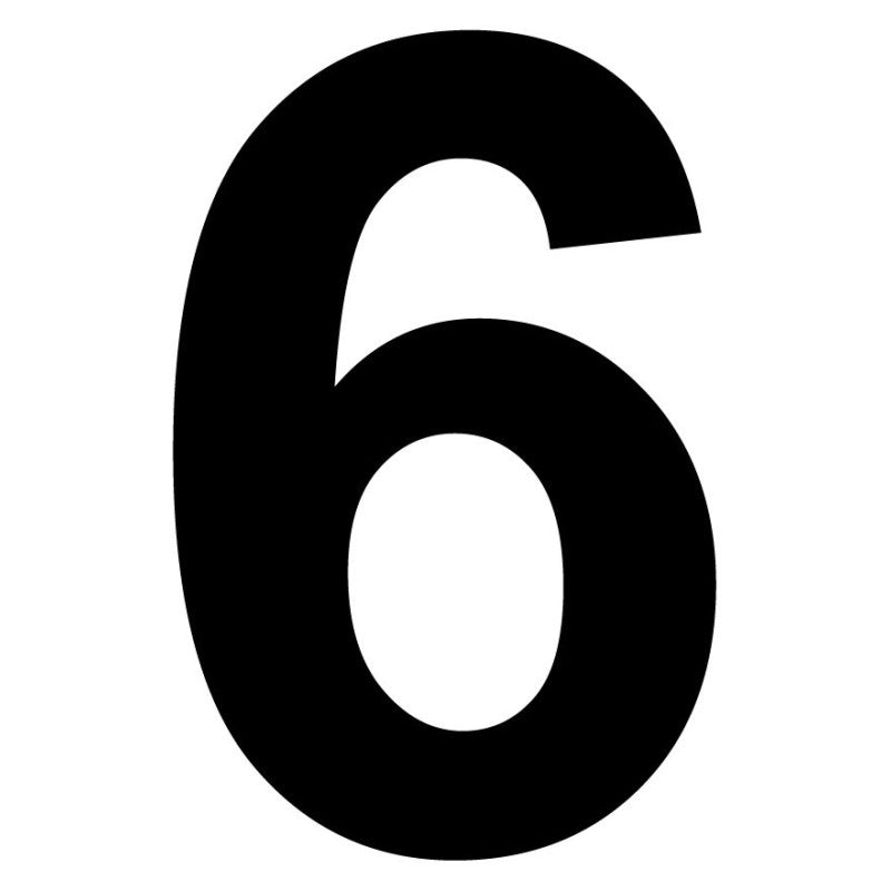 Chiffre autocollant noir