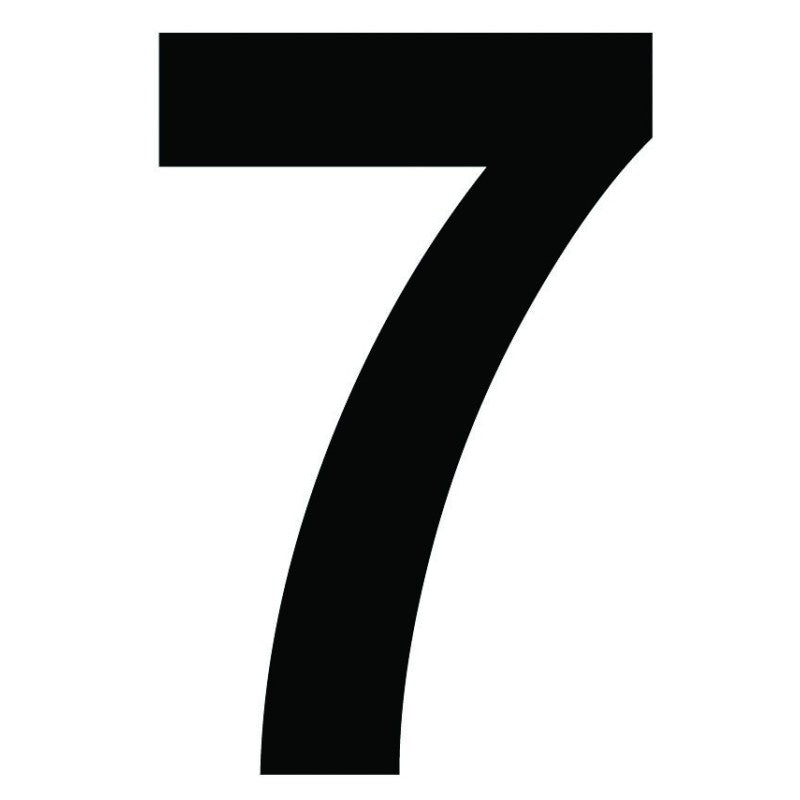 Chiffre autocollant noir