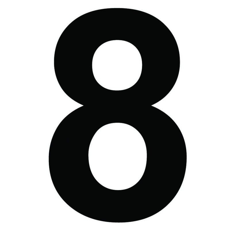 Chiffre autocollant noir