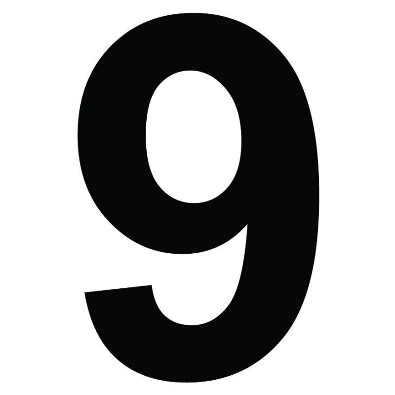 Chiffre autocollant noir