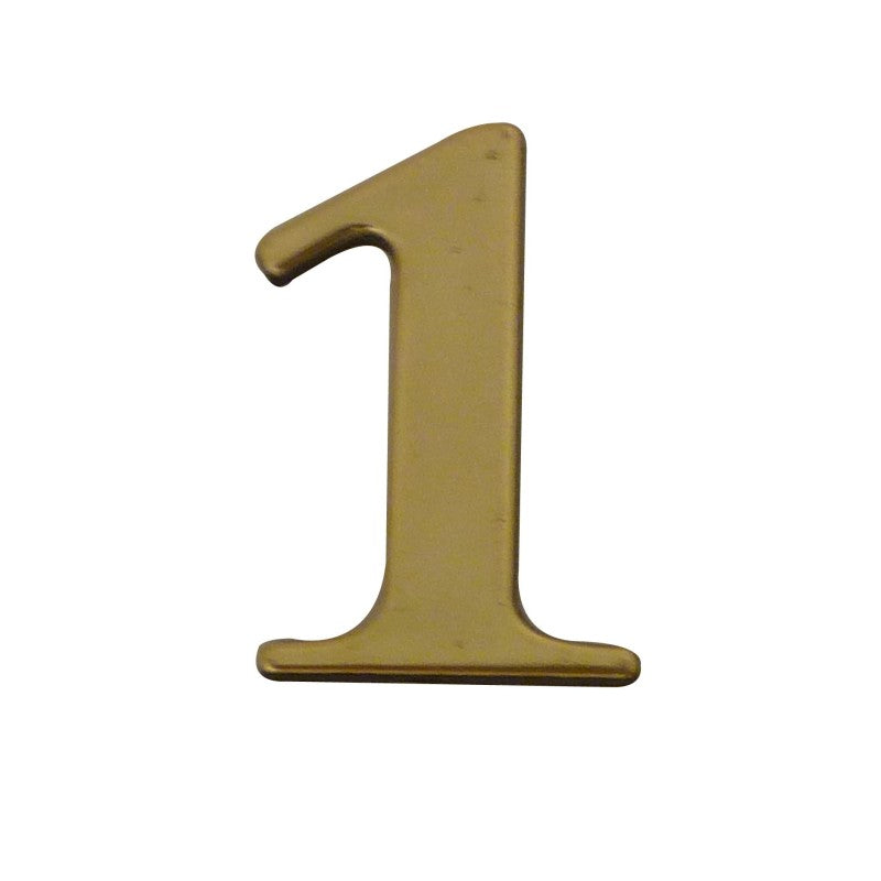 Chiffre autocollant doré